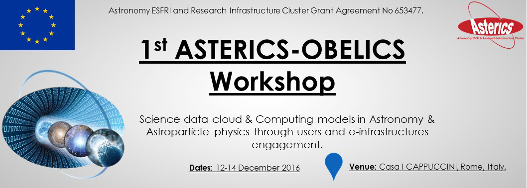 First ASTERICS-OBELICS Workshop, 12-14 December 2016